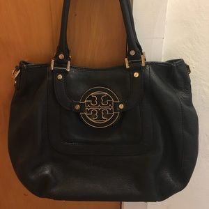 Tory Burch black leather satchel